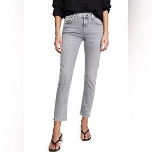 Agolde Toni Midrise Jeans mirror gray wash denim Size 24 EUC